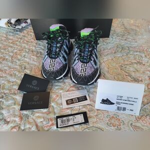 Versace Trigreca Womens size 36 (US 6) Sneakers Purple Like New